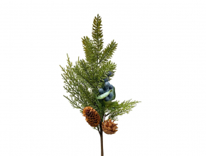 Umelý konár čačina, šišky a bobule CV37393