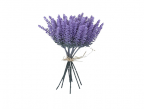 Umelá kytica poprášená levanduľa x 10 23KW478