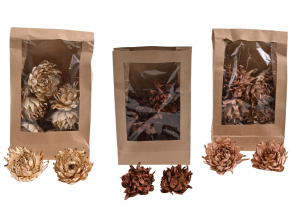 Dekoračná sušina – sušená chryzantéma 7 cm (1bal.) 11653-MIX