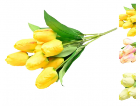 Umelá kytička tulipánov x 9 CV27024-MIX 