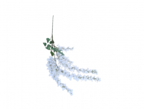Umelá vistéria / wisteria biela 112 cm KBG1867