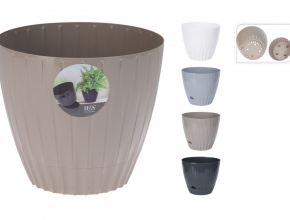 046817 Plastový kvetináč s podmiskou 027100560