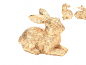 926194 Dekoračný zlatý zajac 8 cm 252943060