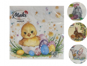 Jarné servítky 33 x 33 cm ZVIERATKÁ