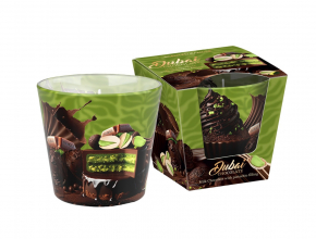 Vonná sviečka v skle Dubai Chocolate 115gr/30hod.
