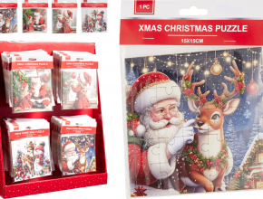 144905 Vianočné puzzle 15x15cm TES000670