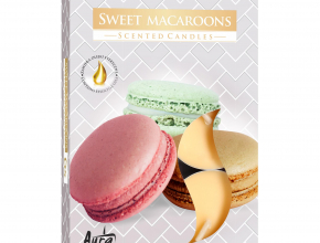 Sviečka čajová aromatická (bal.6) 11gr/4hod P15-319 Sweet macroons