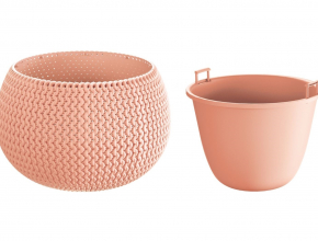 Kvetináč s vnútrom DKSP290 Splofy Bowl broskyňa