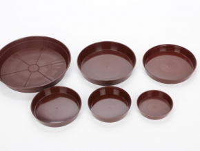 Podložka / Miska pod kvetináč 18 cm Hnedá