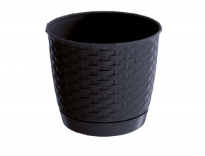 KV.DRLO190 Ratolla Kvetinac ratan s podlozkou 190x165 atracit S433