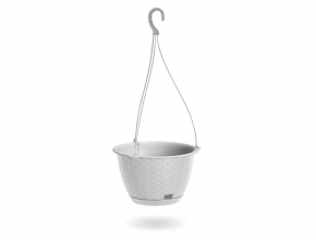 Závesný kvetináč / obal DRLW240 Ratolla Round biely