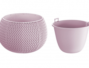 Kvetináč s vnútrom DKSP480 Splofy Bowl ružový