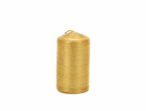 Sviečka valec 60/100 DRAPANA - zlatá