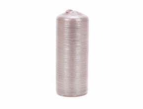 Sviečka valec 60/150 DRAPANA - metal ružová