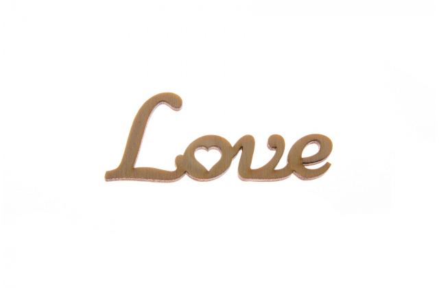 Napis drev.LOVE maly 9cm