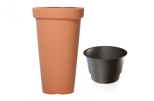 KV.DPC30 Classic Tower Kvetinac vysoky s vnutrom 300x500 Terakota R736