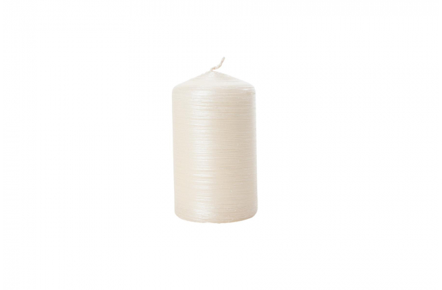 Sviečka valec 60/100 DRAPANA - ecru