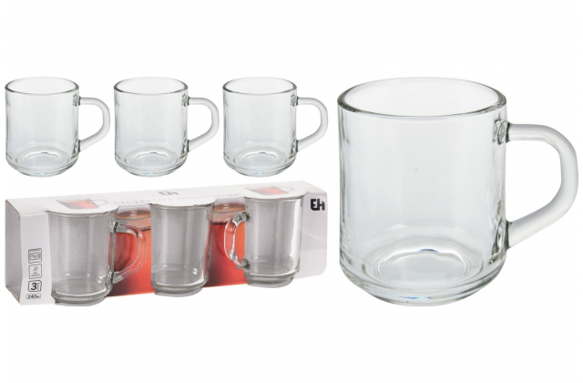 190021 Pohár sklo S/3 YE5000040