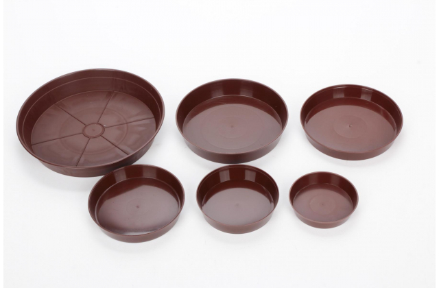 Podložka / Miska pod kvetináč 20 cm Hnedá