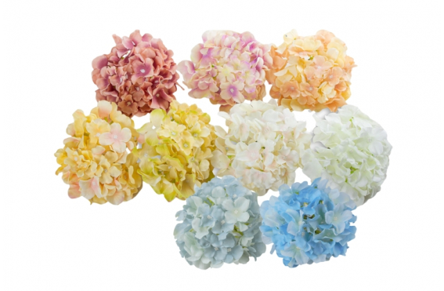 Umelé hlavy kvetov - vencovka HORTENZIA