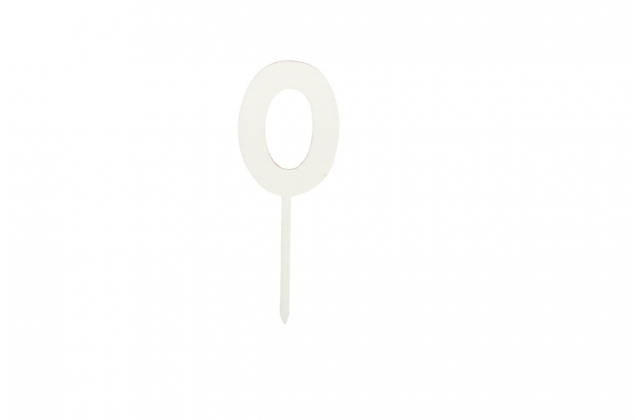 Číslo 0 drev. zapich.