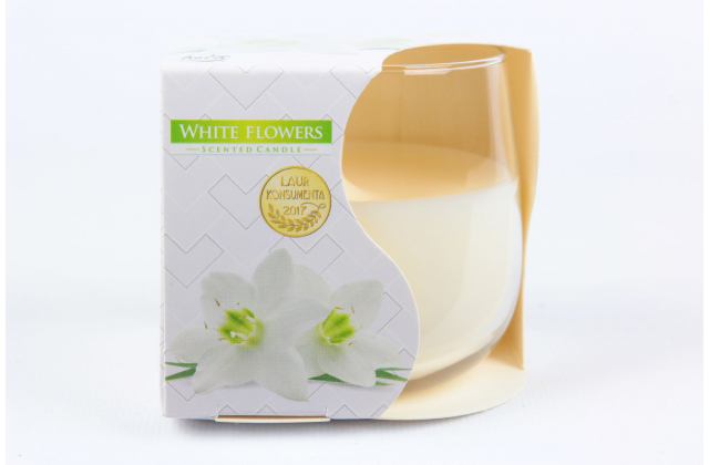 Sv.sklo SN71-179 Sviecka vonava 130gr/24hod.White flowers