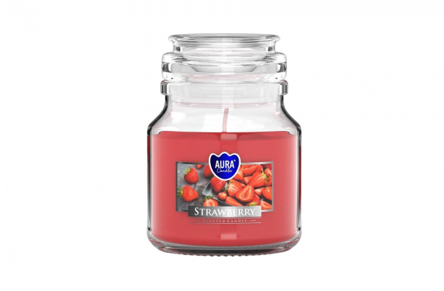 Sviečka v skle s vrchnákom Strawberry SND71-73