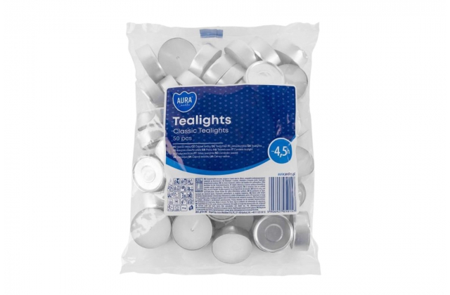 Čajové sviečky (bal50) 4,5hod- P15-50