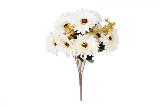 Umelá kytica gerbera s doplnkom x9