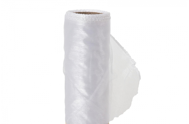 Organza biela stredná