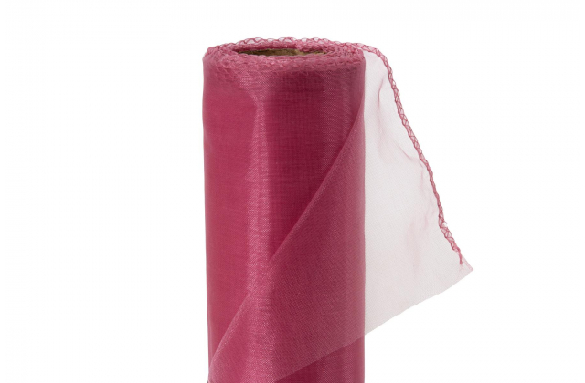 Organza tmavo-ružová stredná