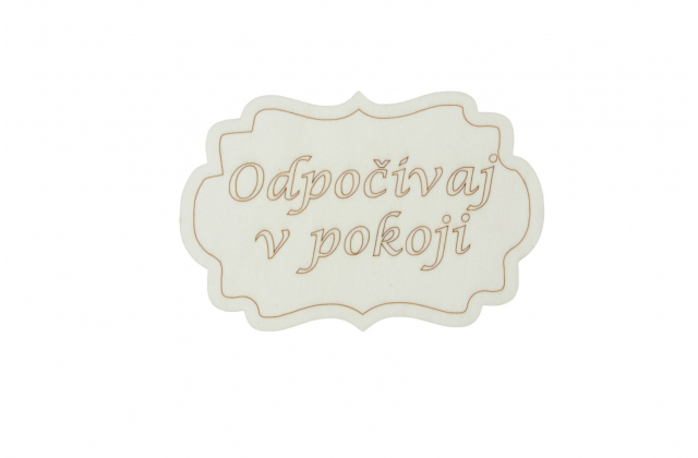 Nápis drev. "Tabuľka drevená" veľký 14cm