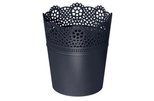 KV.DLAC160 LACE Kvetináč s čipkou 160x185 Atracit S433