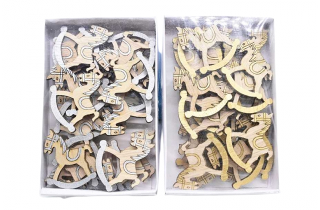 TG65855 (1bal.) Koník drevený nalepovací S/24