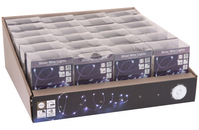 586039 SB+8 Vianočné LED svetlá 95+10cm 20LED BAT-vonk. AX8720700,AX9720700