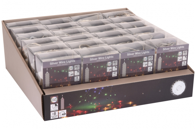 586596 FF+8 Vianočné LED svetlá 75+30cm 80LED BAT-vonk. AX9720950