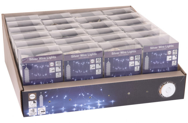 586145 SB+8 Vianočné LED svetlá 45+30cm 40LED BAT-vonk. AX9720740