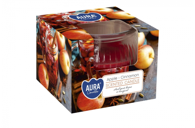 Vonná sviečka v skle Apple-cinnamon SN69-87 