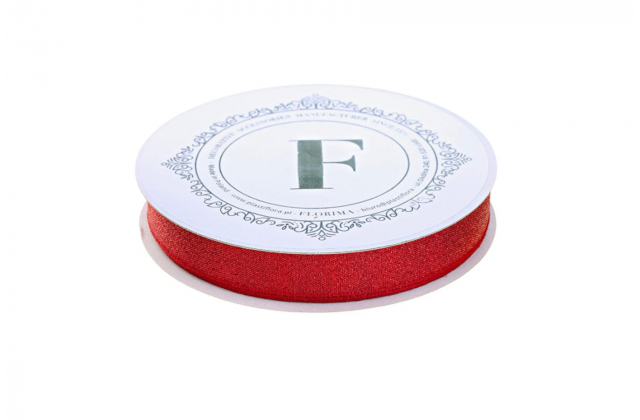 Stuha tkaná červená 89, stuha- 10m