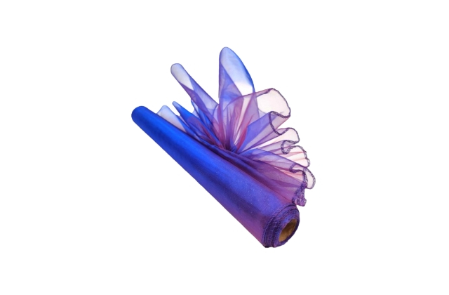 Organza modrofialová