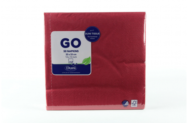 Servitky 3v 33cm 154491 Bordeaux { 50ks/bal } 33x33cm