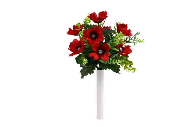 Umelá kytica divého maku x7