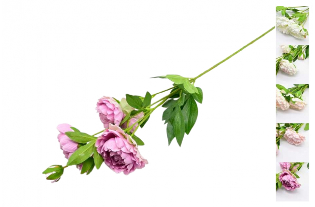 Umelá pivónia konár x 3