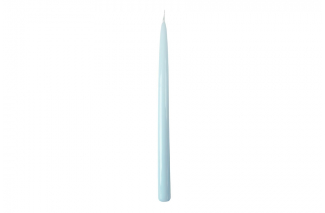 Sviečka kónická 30 cm LAKIER metal pudr. modrá