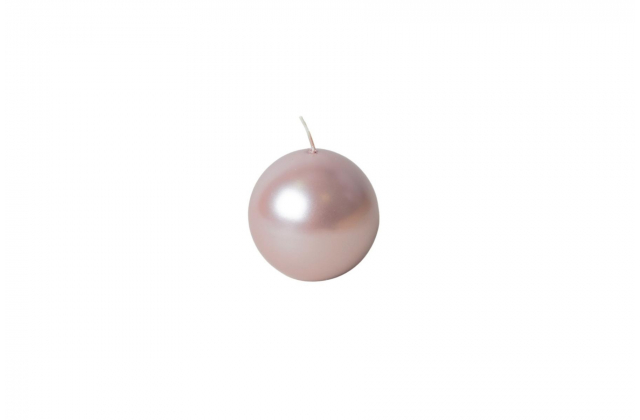Sviečka guľatá 60 metal pudr. ružová