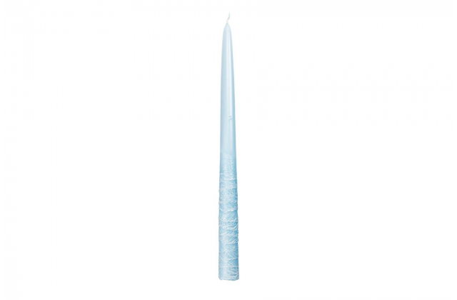 Sviečka kónická 30 cm LAWA 1/2 pudr. modrá