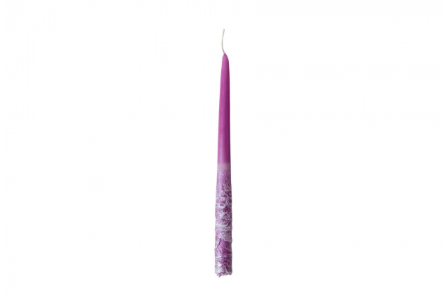Sviečka kónická 30 cm LAWA 1/2 fialova
