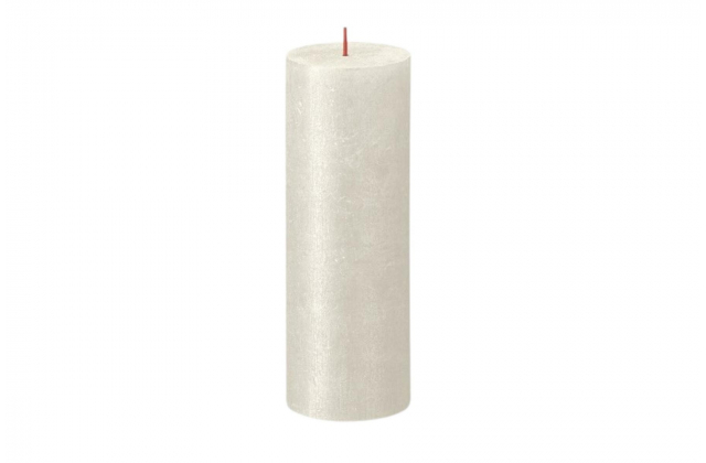 Sviečka valec 68/190 Shimmer rustic-metal slonovinová