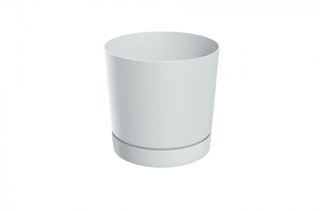 Kvetináč s podložkou DPOP240 TUBO P Biely