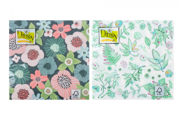 Servítky 33x33 cm Green